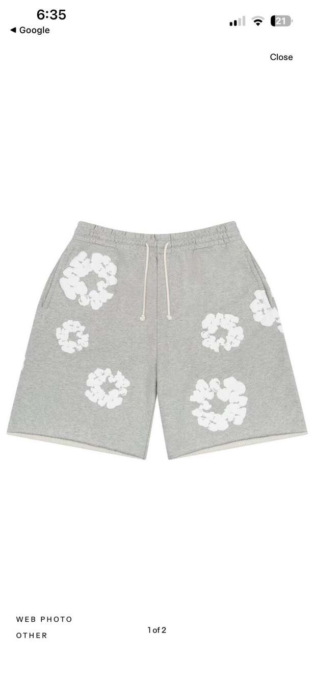 Denim Tears The Cotton Wreath Sweatshorts Grey